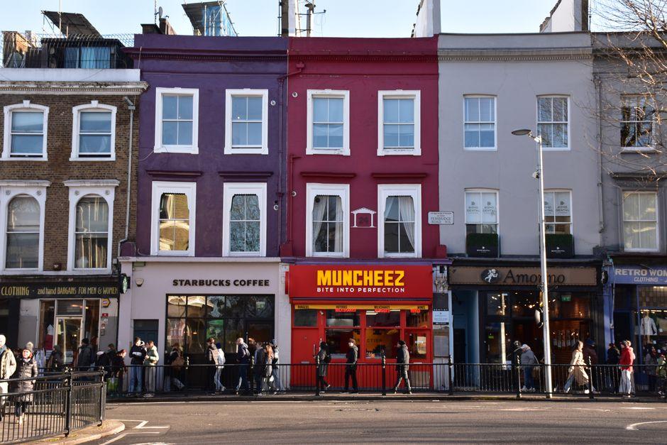 Vibrant Street Scene in London England