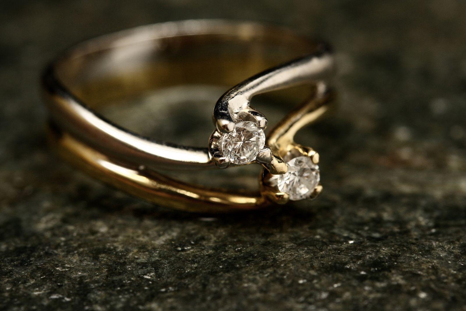 Close Up Photo of Ring with Diamonds
